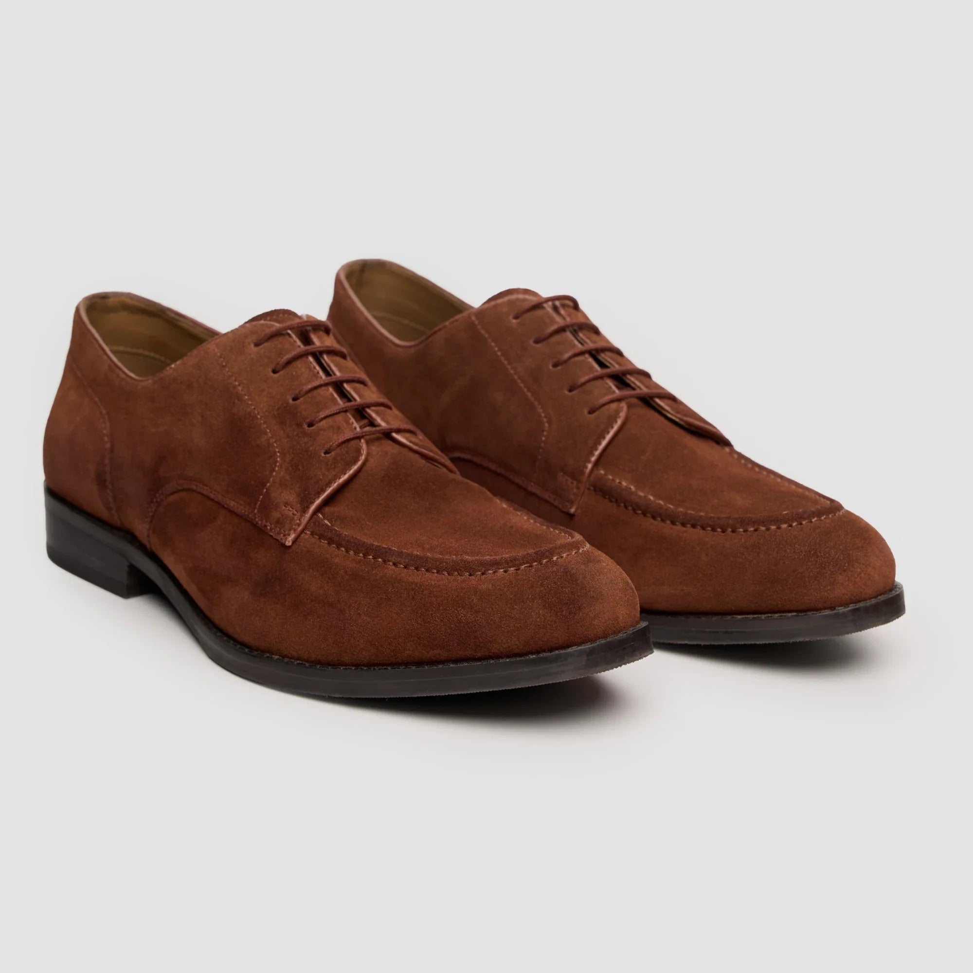 Brera - Klassieke veterschoenen voor heren van bruin suède