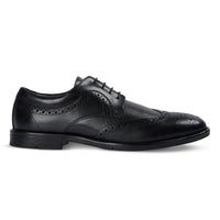 Cambridge - Zwarte wingtip brogue derby schoenen voor heren
