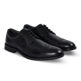 Cambridge - Zwarte wingtip brogue derby schoenen voor heren