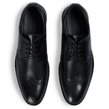 Cambridge - Zwarte wingtip brogue derby schoenen voor heren