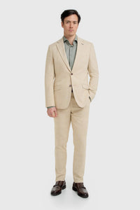 Camden - Beige geruite blazer voor heren