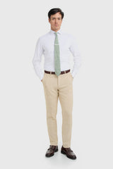 Camden - Beige geruite herenbroek