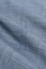 Camden - Blauw driedelig pak met ruitpatroon voor heren
