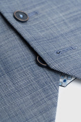 Camden - Herenvest met blauw ruitpatroon