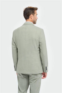 Camden - Heren Sage Green Tailored Fit Blazer
