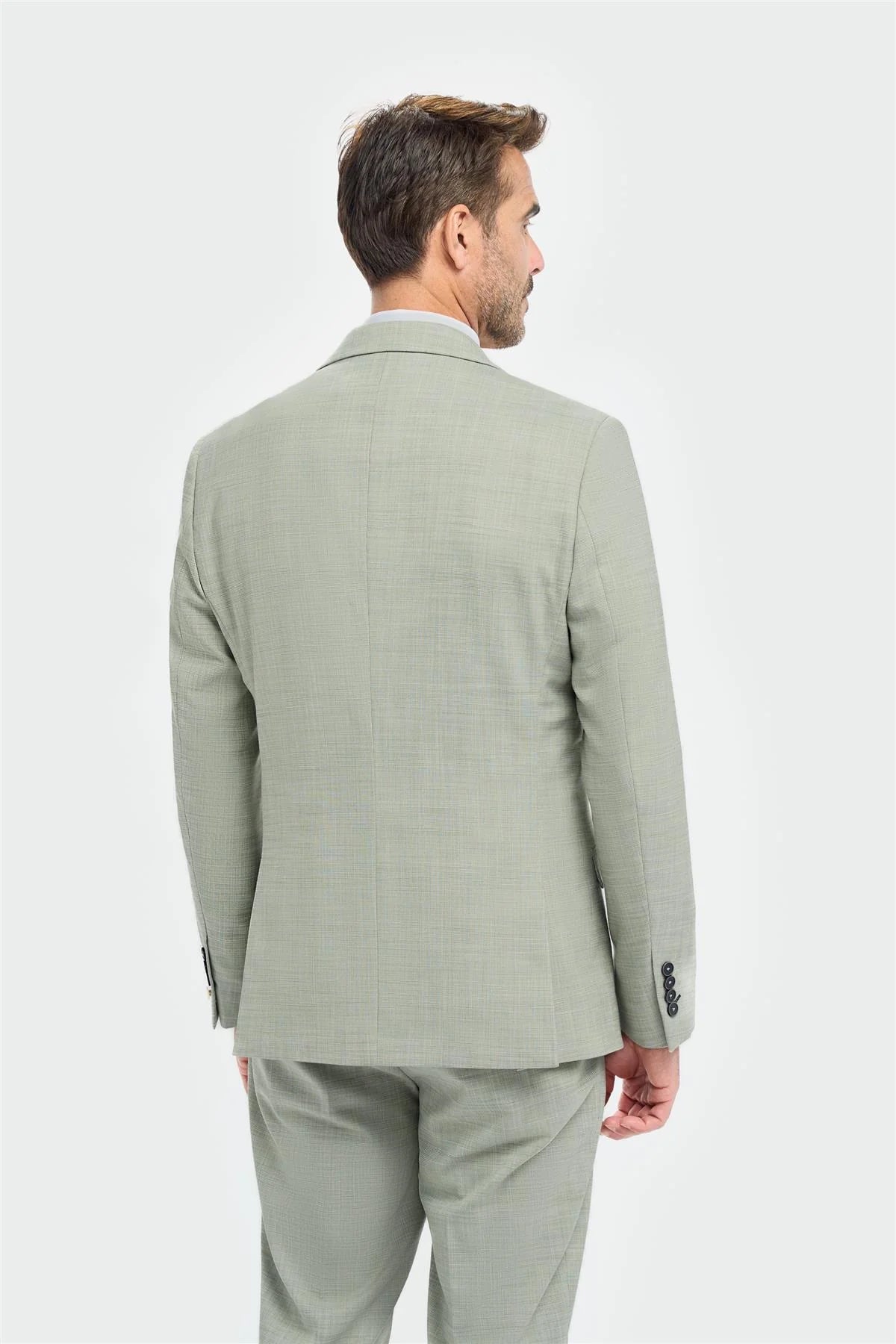 Camden - Heren Sage Green Tailored Fit Blazer