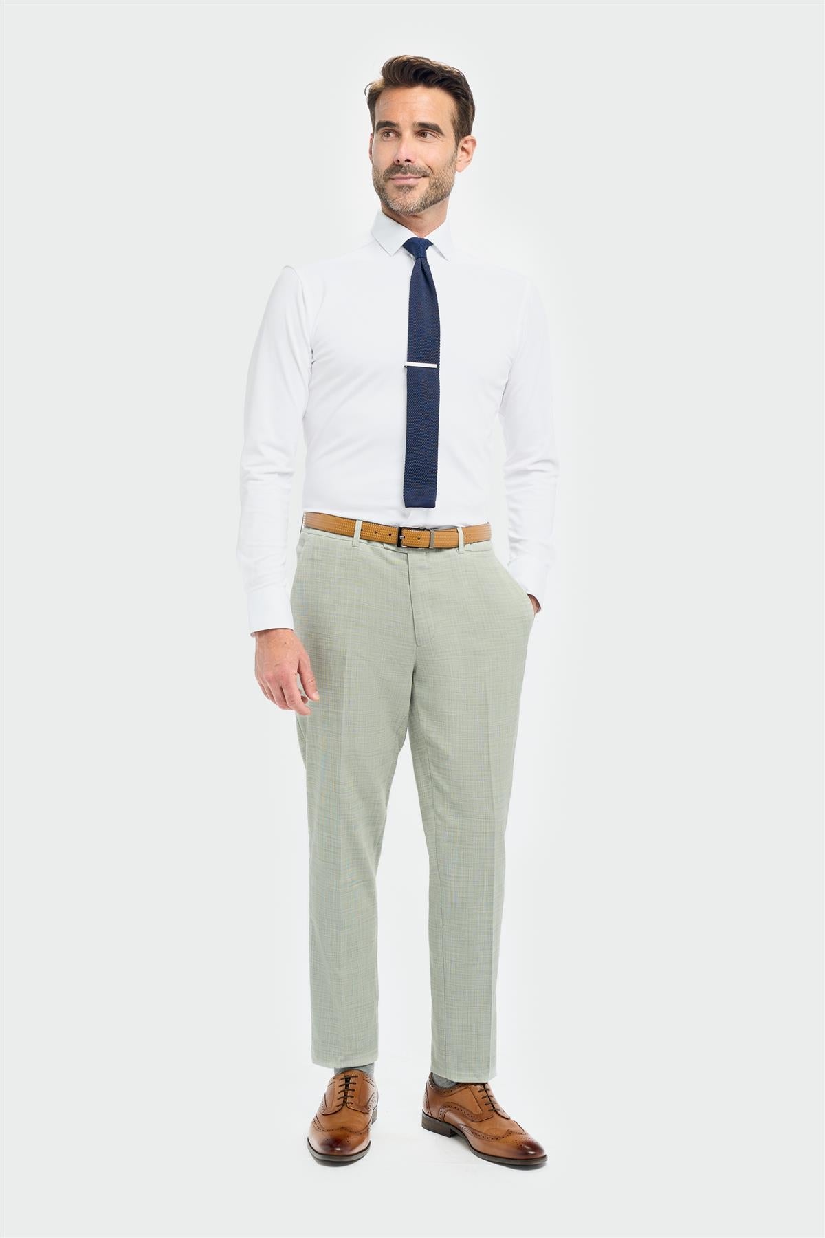Camden - Heren Sage Green Broek