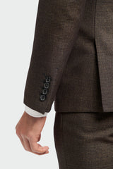 Caridi - Heren Tweed Bruin Blazer