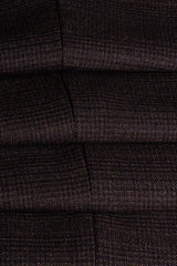 Caridi - Heren Tweed Bruine Broek