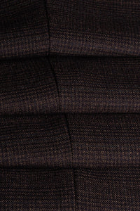 Caridi - Heren Tweed Bruine Broek