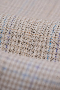 Caridi - Tweed beige heren trouwblazer