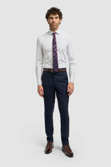 Caridi - Heren Tweed Marineblauwe Broek