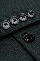 Caridi - Heren olijfgroene tweedblazer