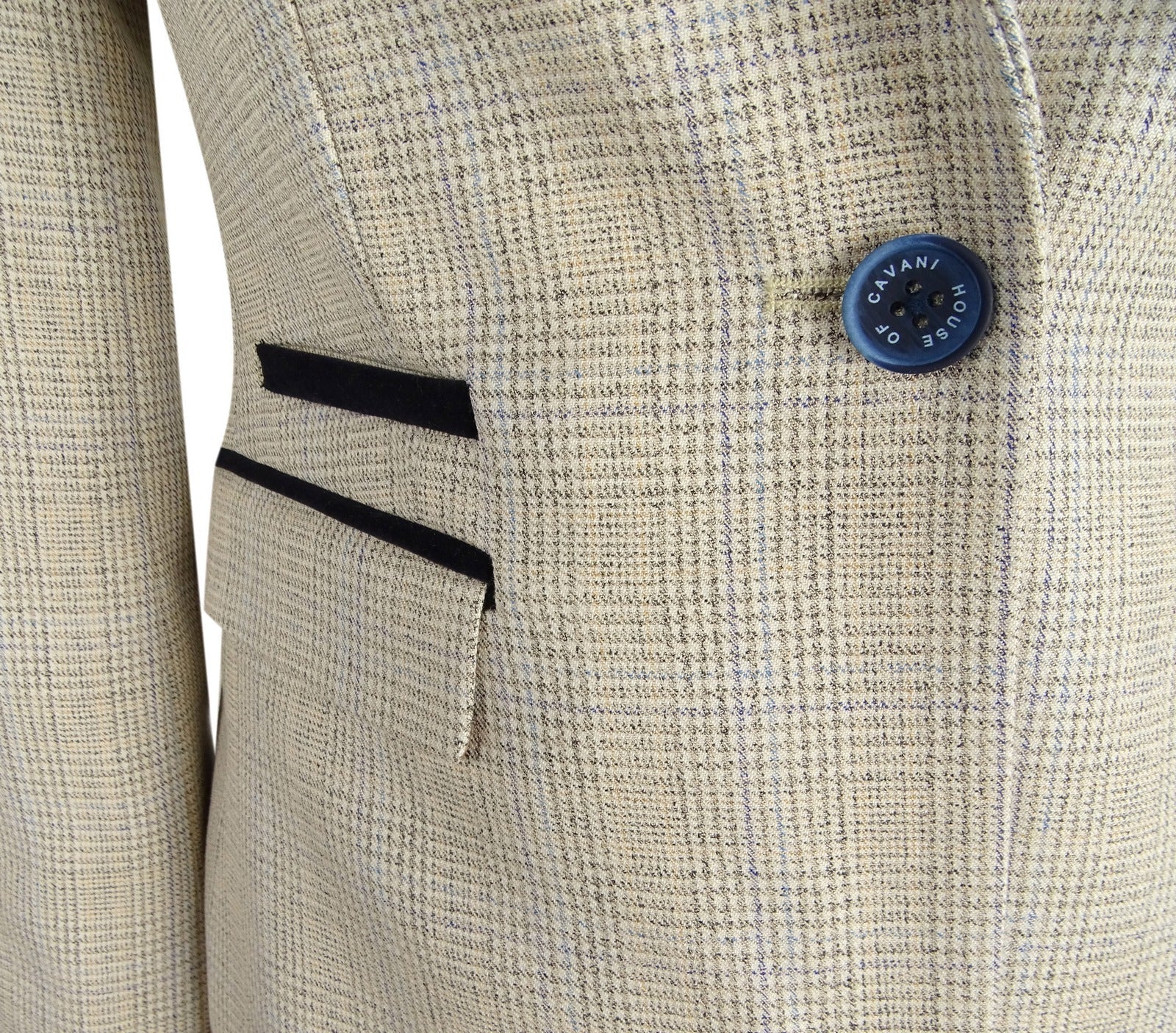 Ladies Tweed Cream Blazer