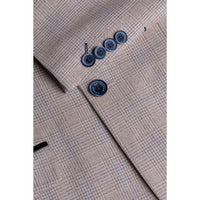 Caridi - Men's Tweed Beige Wedding Blazer