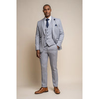 Caridi - Men's Light Blue Wedding Blazer