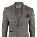 Heren vintage blazer met visgraatmotief - Cavani Albert-Tan