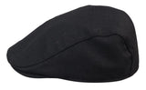 Mens Grandad Baker Flat Black Cap 8 Panel Tweed Vintage Classic Smart Casual 1920s