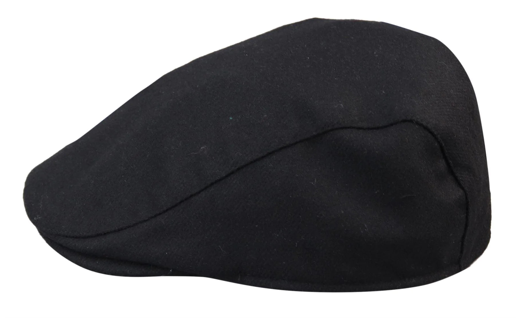 Mens Grandad Baker Flat Black Cap 8 Panel Tweed Vintage Classic Smart Casual 1920s