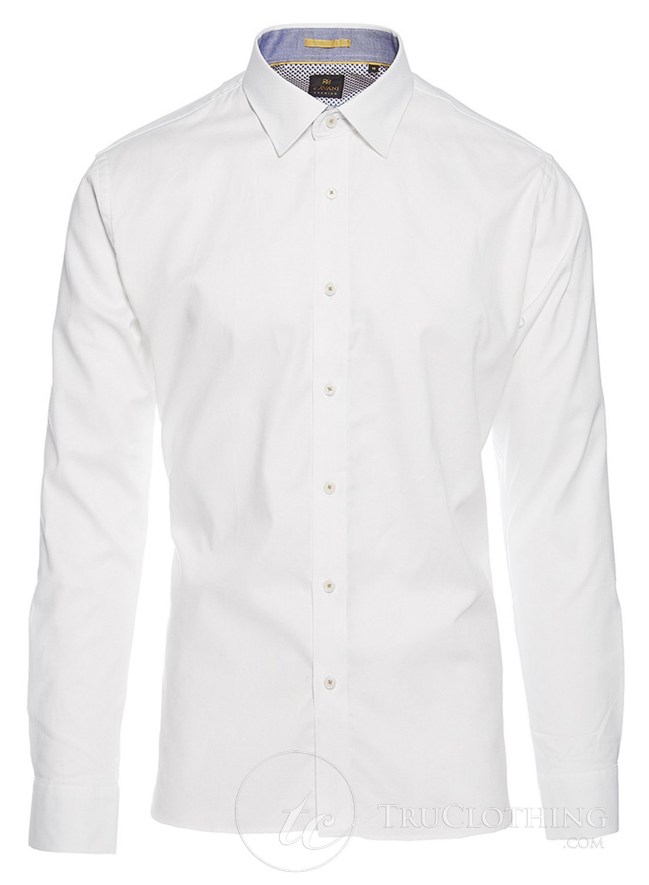 Cavani CV-65 - Men's Cotton Stretch Smart Shirt - Black/Blue/Navy/Pink/White