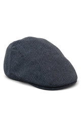 Cavani Martez Hoed - Heren Grandad Hoed Marineblauwe Platte Pet Visgraat Vintage Retro Del Boy Klassieke Gatsby Peaky Blinders