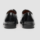 Chester - Zwarte, hoogglanzende Derby-schoenen voor heren