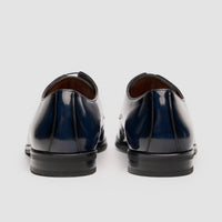 Chester - Herenschoenen in marineblauw met hoogglans afwerking