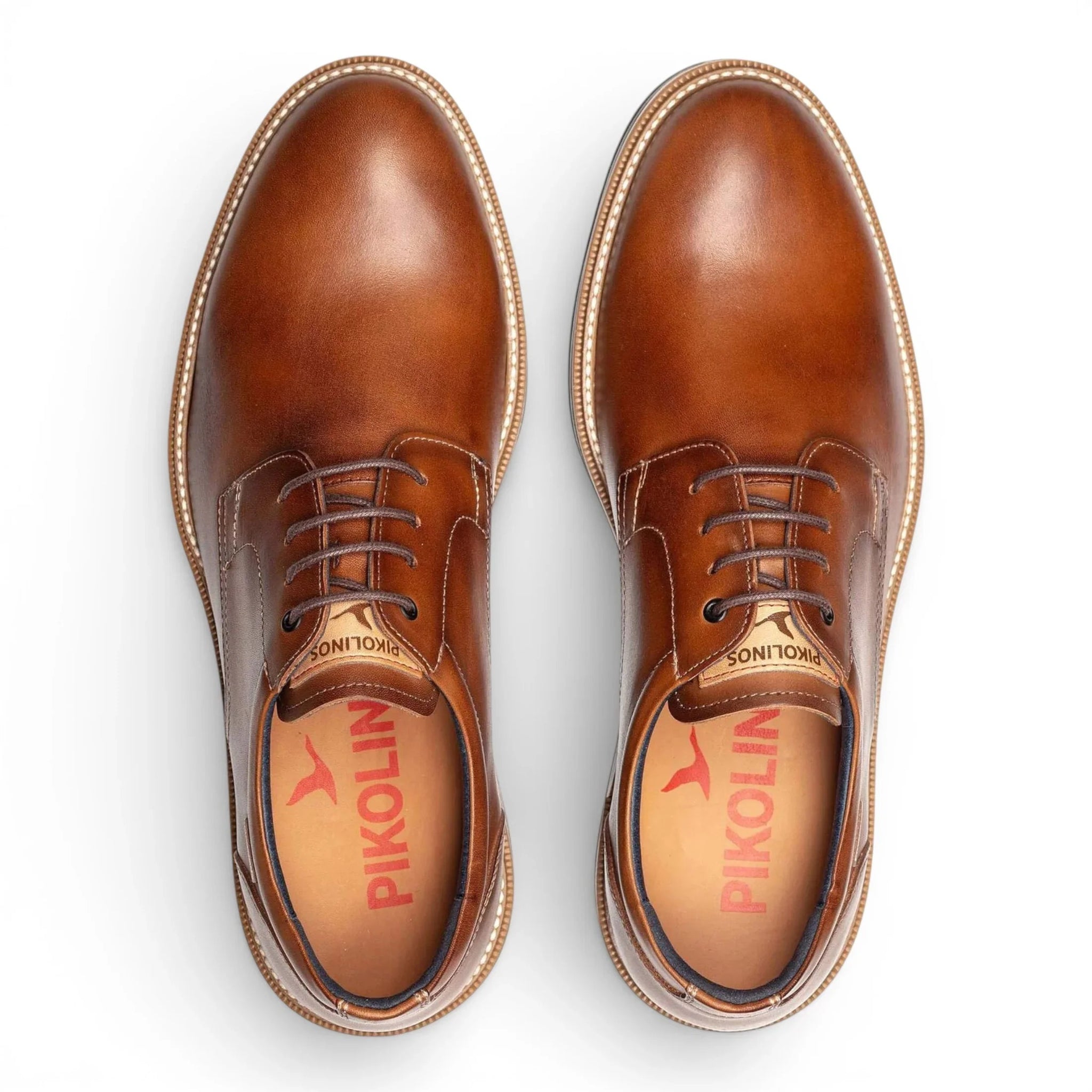 Claret - Heren Derby schoenen van bruin leer met veters