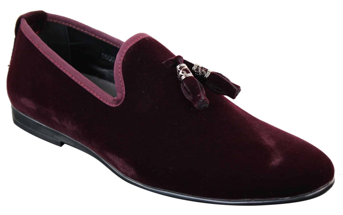 Elong dd0019 - Mens Velvet Slip On Suede Tassle Driving Shoes Loafers Smart Casual Wine Navy