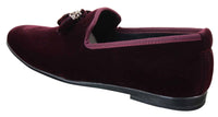 Elong dd0019 - Mens Velvet Slip On Suede Tassle Driving Shoes Loafers Smart Casual Wine Navy