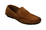 Mens Real Suede Washed Designer Slip On Loafers Moccasins Smart Casual Shoes