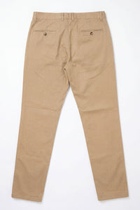 Khaki chino broek voor heren, linnenmix, dunne Tencel katoen, zomerstof