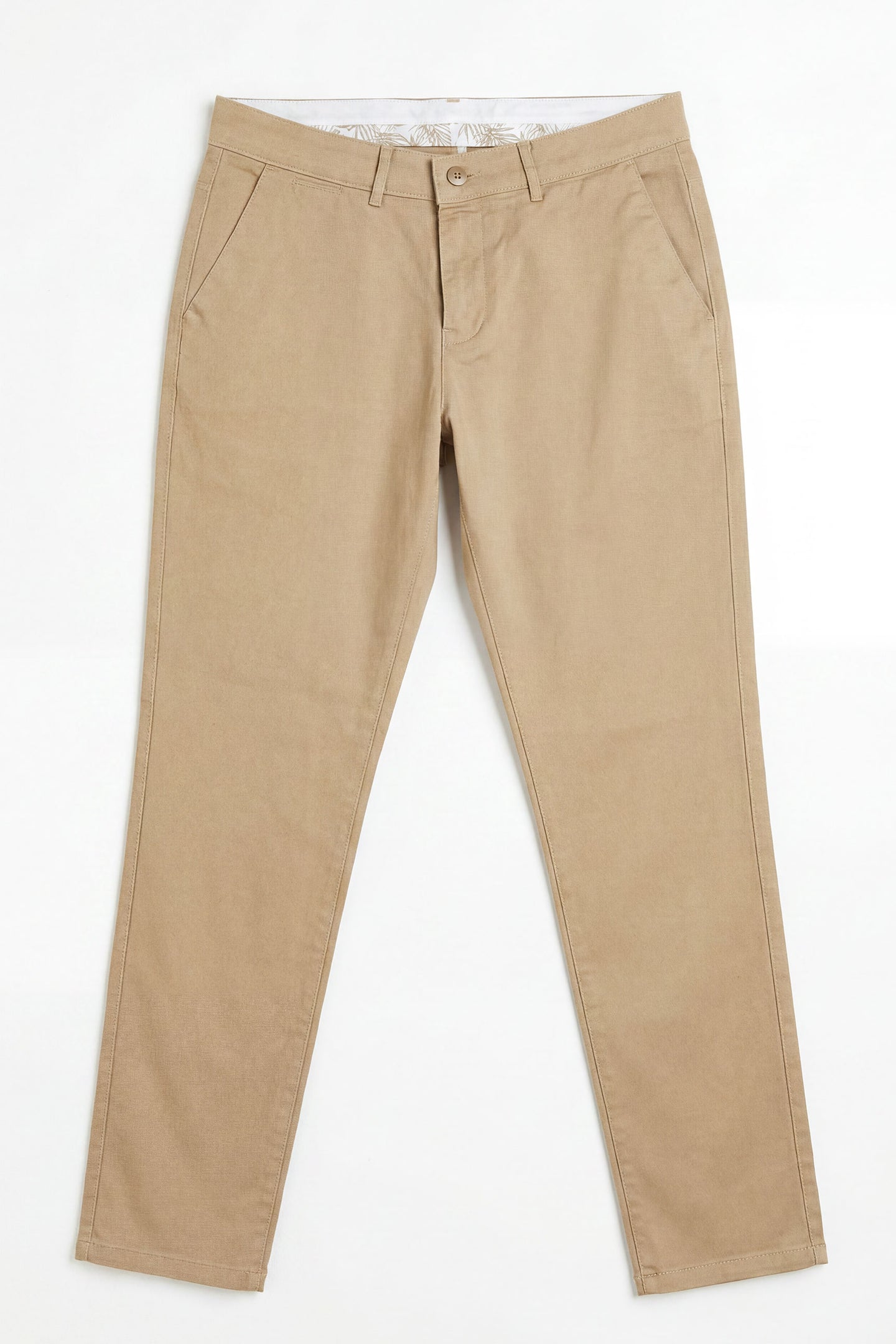Khaki chino broek voor heren, linnenmix, dunne Tencel katoen, zomerstof