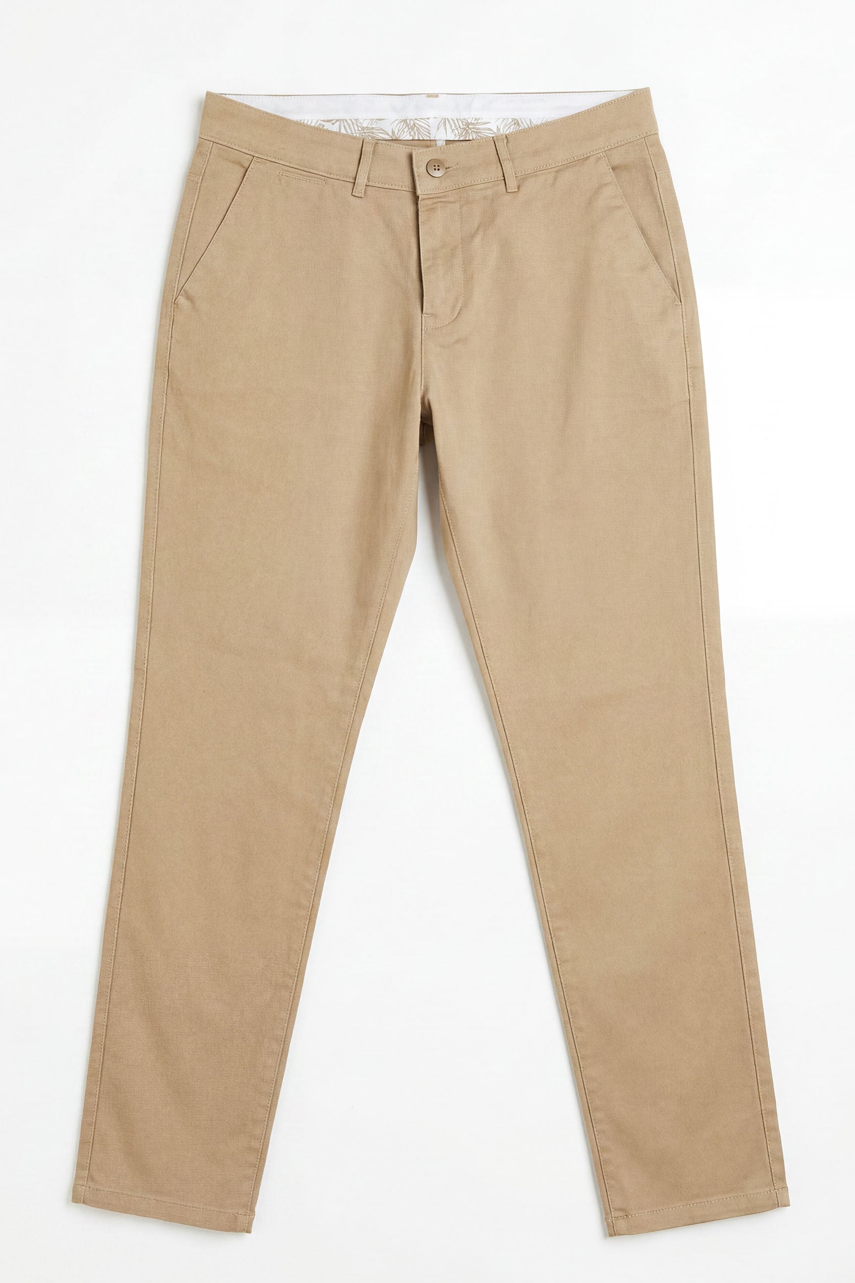 Khaki chino broek voor heren, linnenmix, dunne Tencel katoen, zomerstof