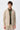 Beige herenblazer van zachte jersey, smart casual model