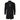 Men's Notched Lapel Collar Wool Blend Black Overcoat