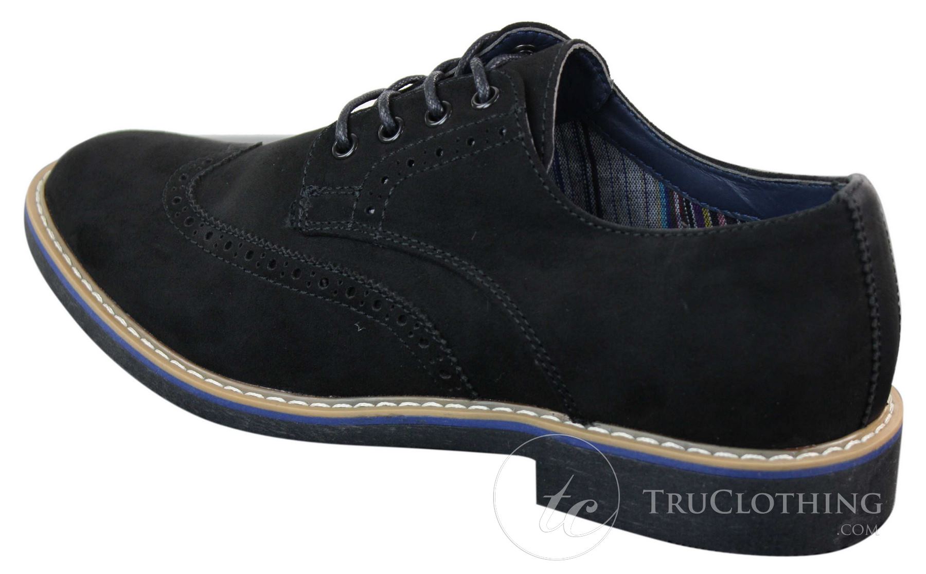 Elong EL0635 - Mens Smart Casual Suede Nubuck Leather Brogues