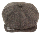 8-Panel Brown Cap with Razor Blade