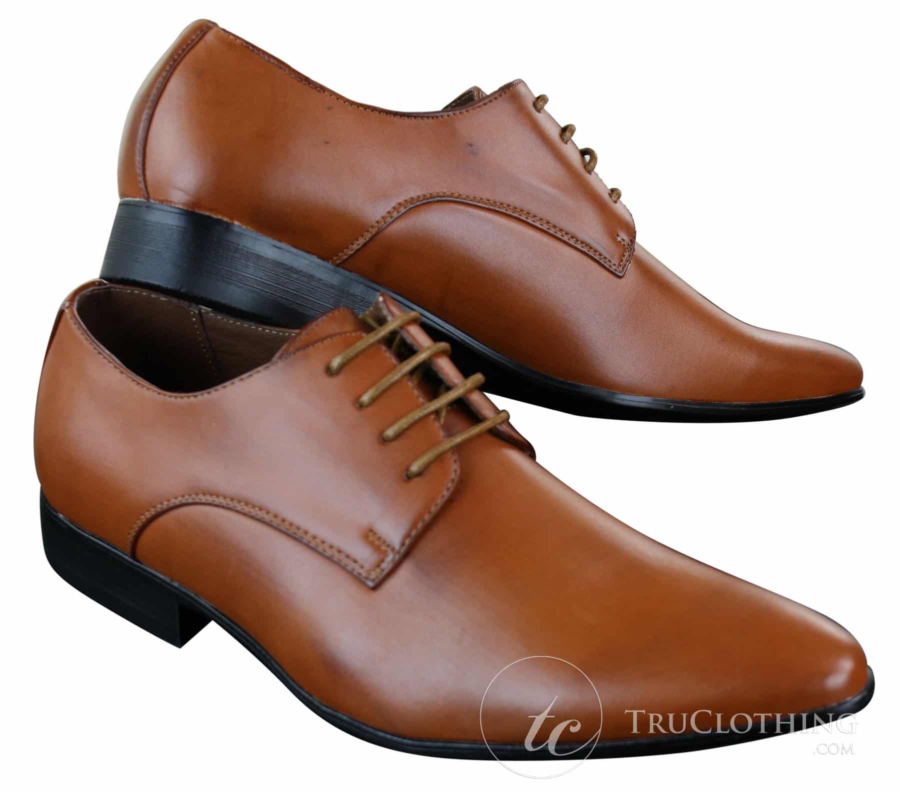 Galax GH2019 - Mens Smart Casual Formal Laced Pointed Leather Shoes Wedding Prom Office Classic