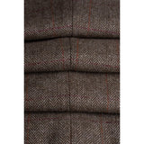 Gaston - Men's Tweed Olive Check Waistcoat