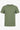 Groen geribbeld klassiek T-shirt voor heren