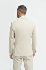 Hampton - Beige driedelig pak voor heren