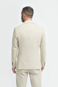 Hampton - Beige driedelig pak voor heren