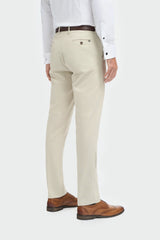Hampton - Beige driedelig pak voor heren