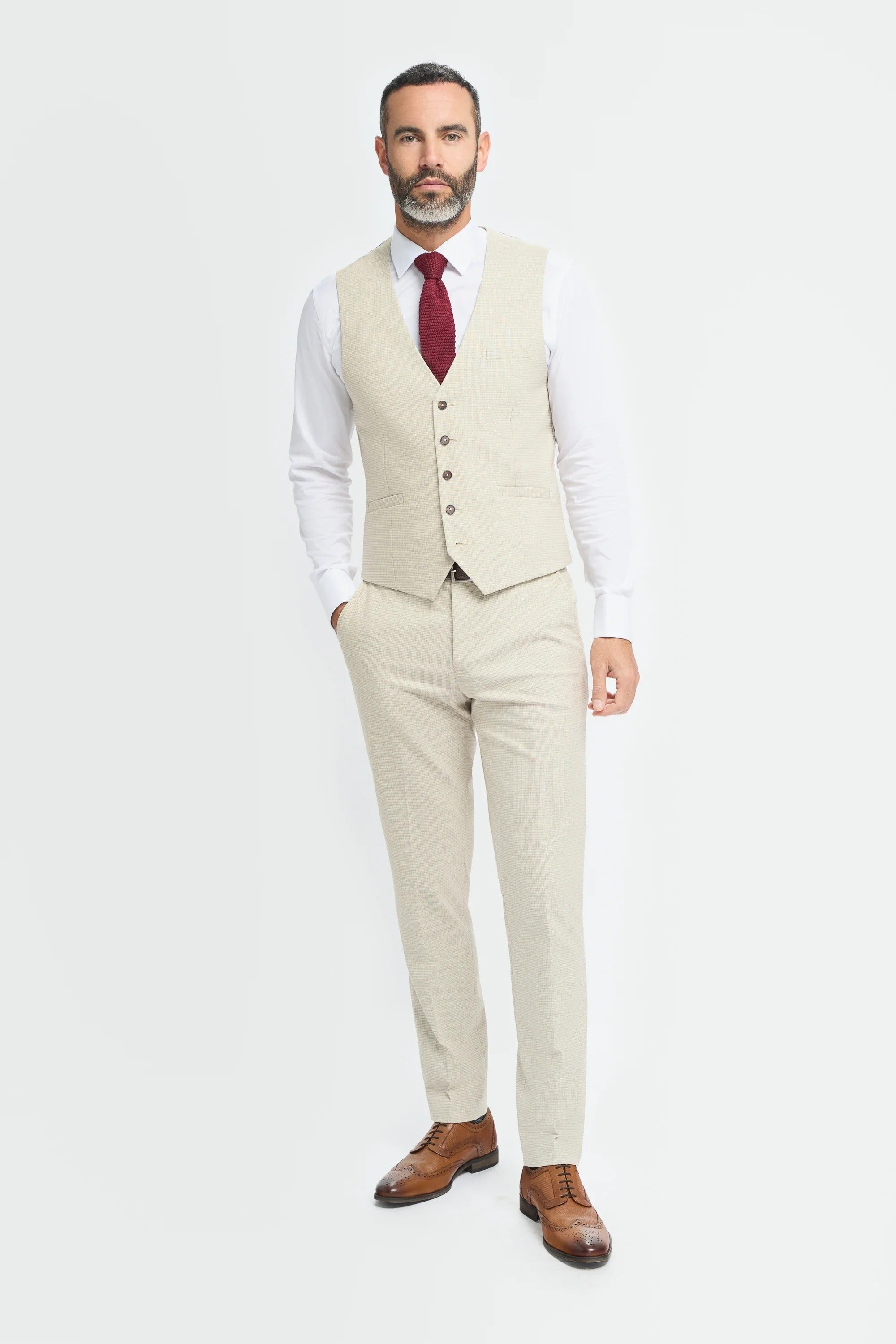 Hampton - Beige herenvest