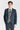 Harris marineblauwe tweedpak met Harris contrasterend grijs tweedvest.