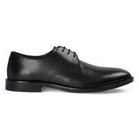 Henley - Klassieke zwarte Derby-schoenen met gladde neus voor heren