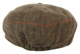 Men's Tweed 8 Panel Newsboy Hat