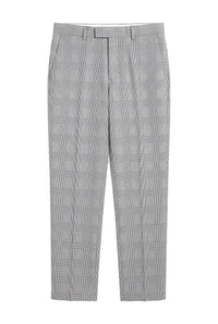 Hugo - Heren Geruite Grijze Broek