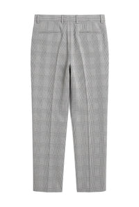 Hugo - Heren Geruite Grijze Broek
